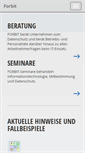 Mobile Screenshot of forbit.de